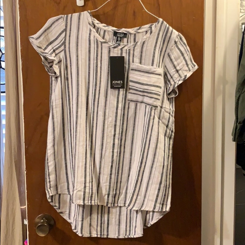 Striped blouse, new with tags